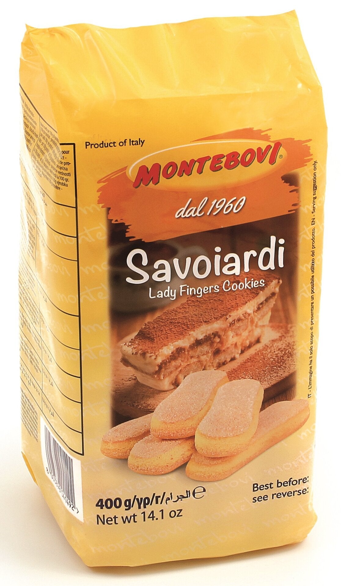 Бишкоти MONTEBOVI с 26% яйца 400 г