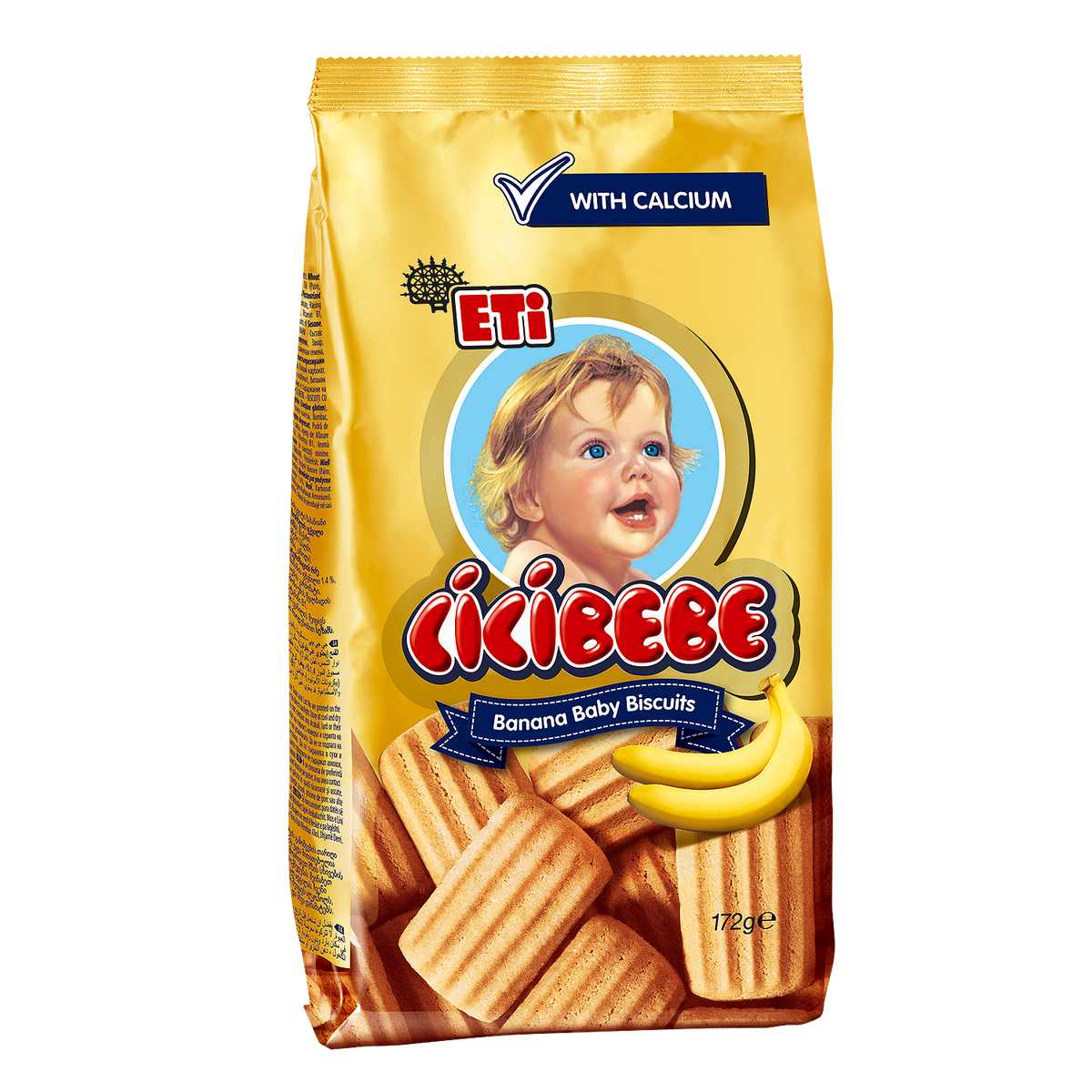 Бисквити ETI Cicibebe банан 172 г