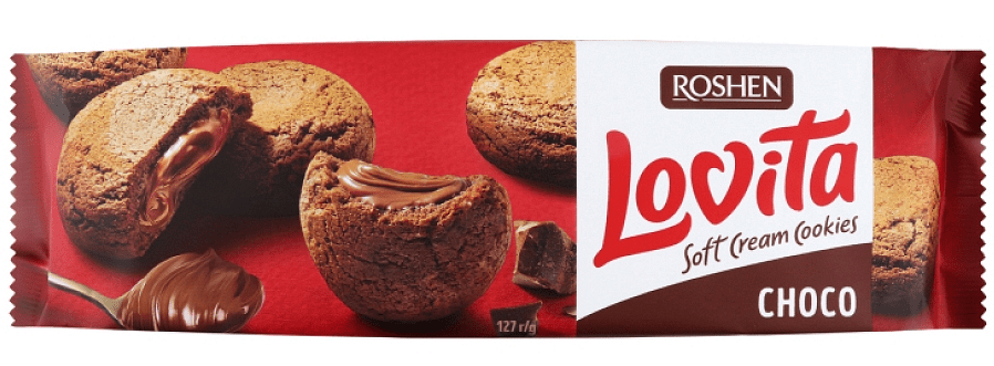 Бисквити LOVITA Soft Cream Choco 127 гр.