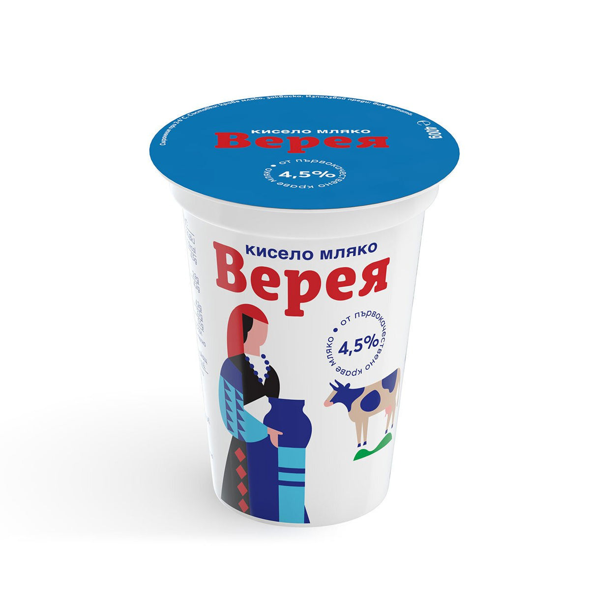Кисело мляко ВЕРЕЯ 4.5% 400 г