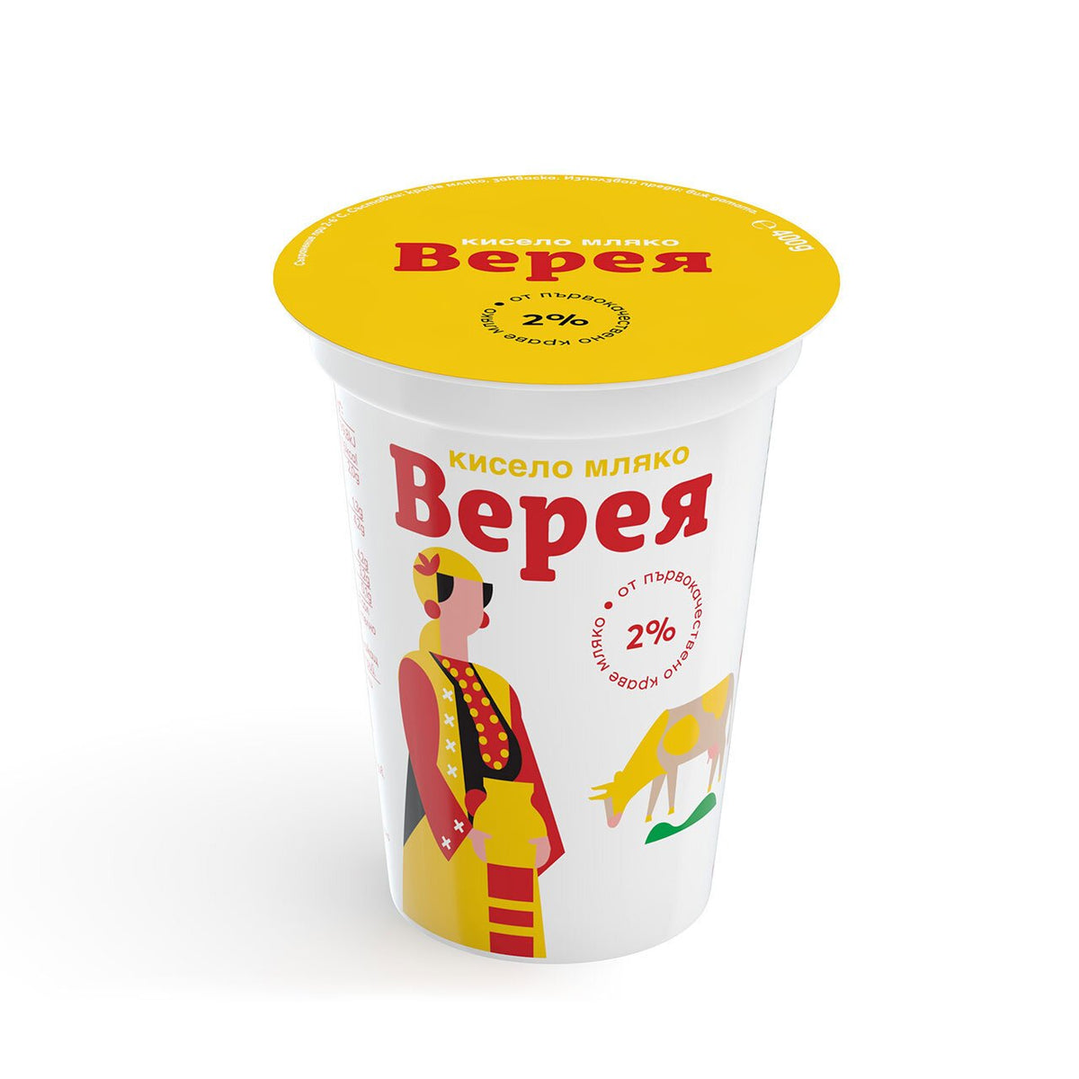 Кисело мляко ВЕРЕЯ 2% 400 г