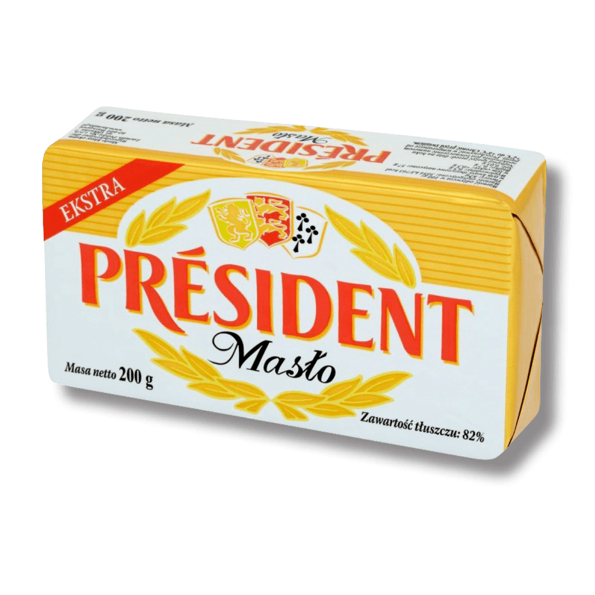 Краве масло PRESIDENT Extra 82% 200 г