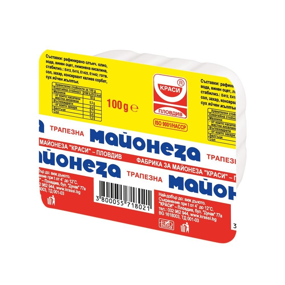 Майонеза КРАСИ трапезна 100 г