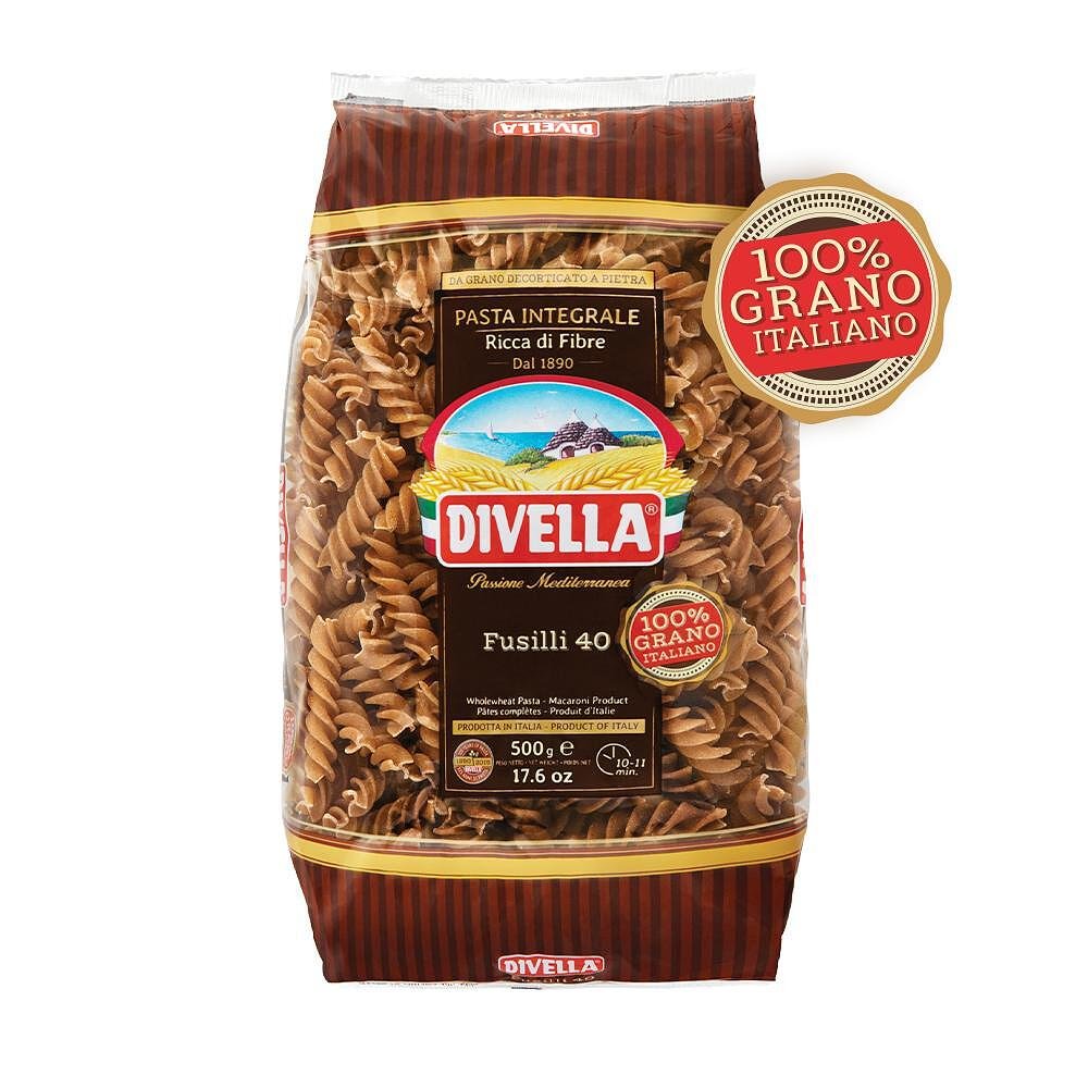 Макарони DIVELLA Fusilli 40 пълнозърнести 500 гр.