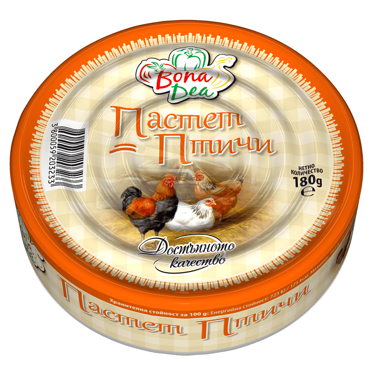 Пастет BONA DEA птичи 180 г