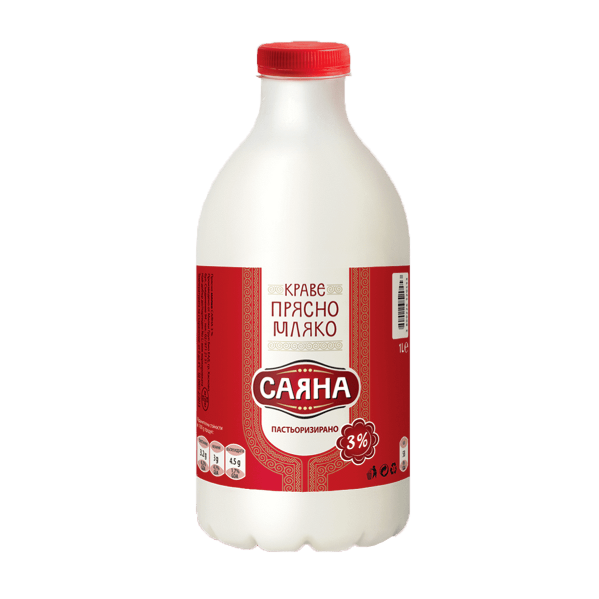 Прясно мляко САЯНА 3% 1 л