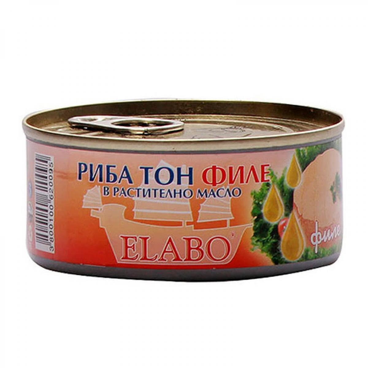 Риба тон ELABO в раст.масло 160 г.
