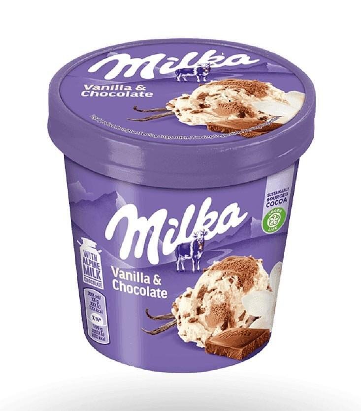 Сладолед MILKA Vanilla & Chocolate 297 г