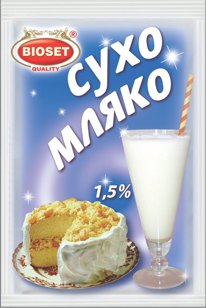 Сухо мляко БИОСЕТ 1.5% 50 г