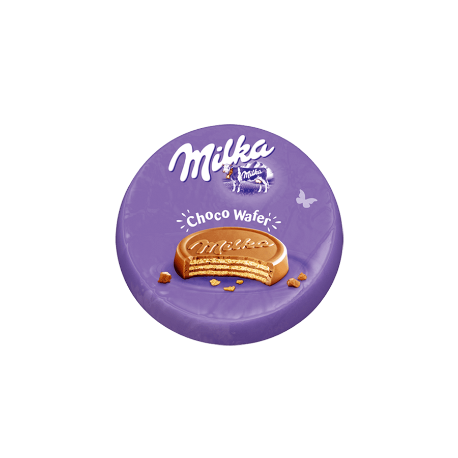Вафли MILKA с каков пълнеж 30 г