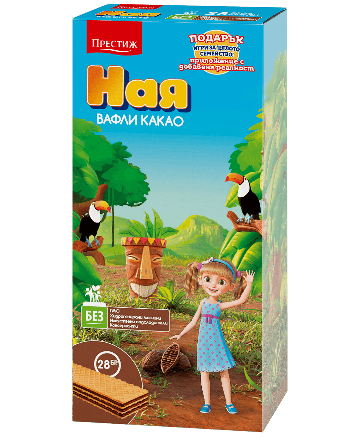Вафли Ная Какао 28бр