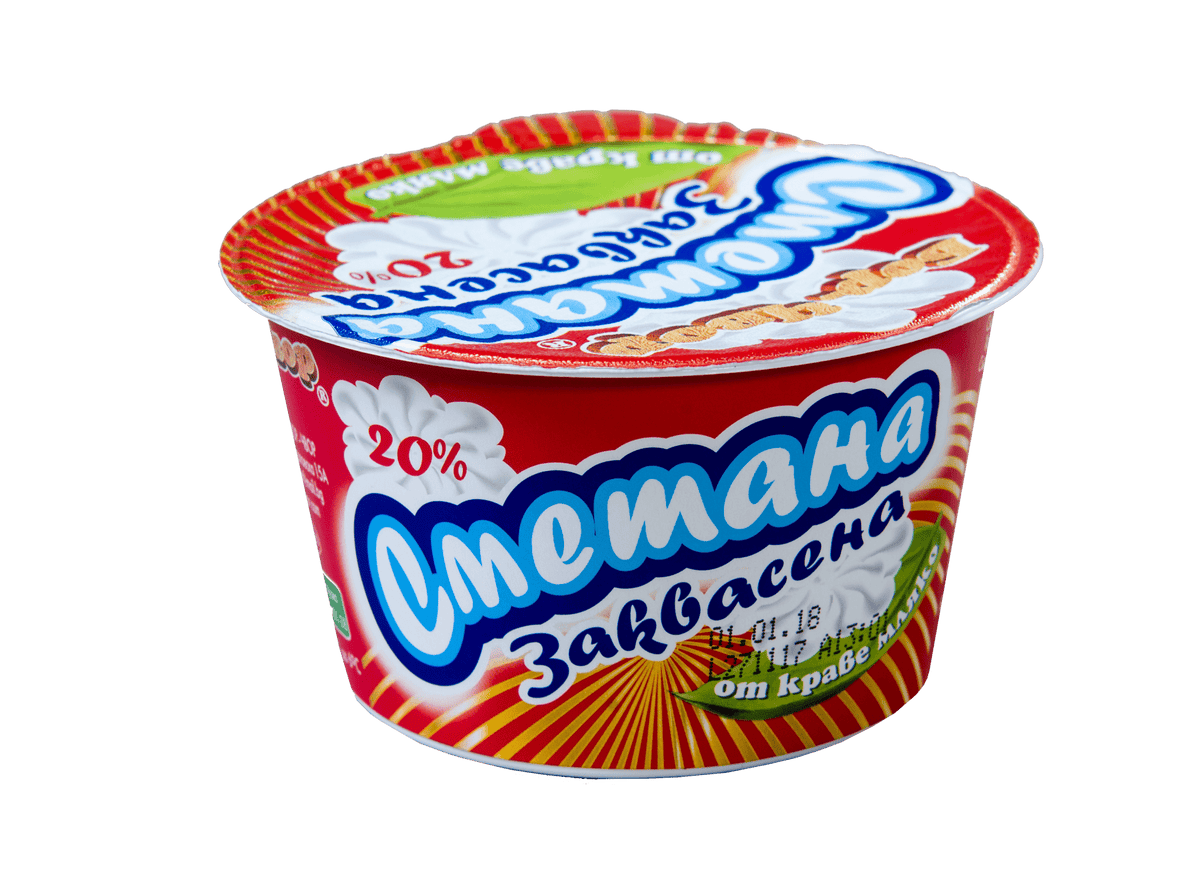 Заквасена сметана БОР ЧВОР 20% 200 г