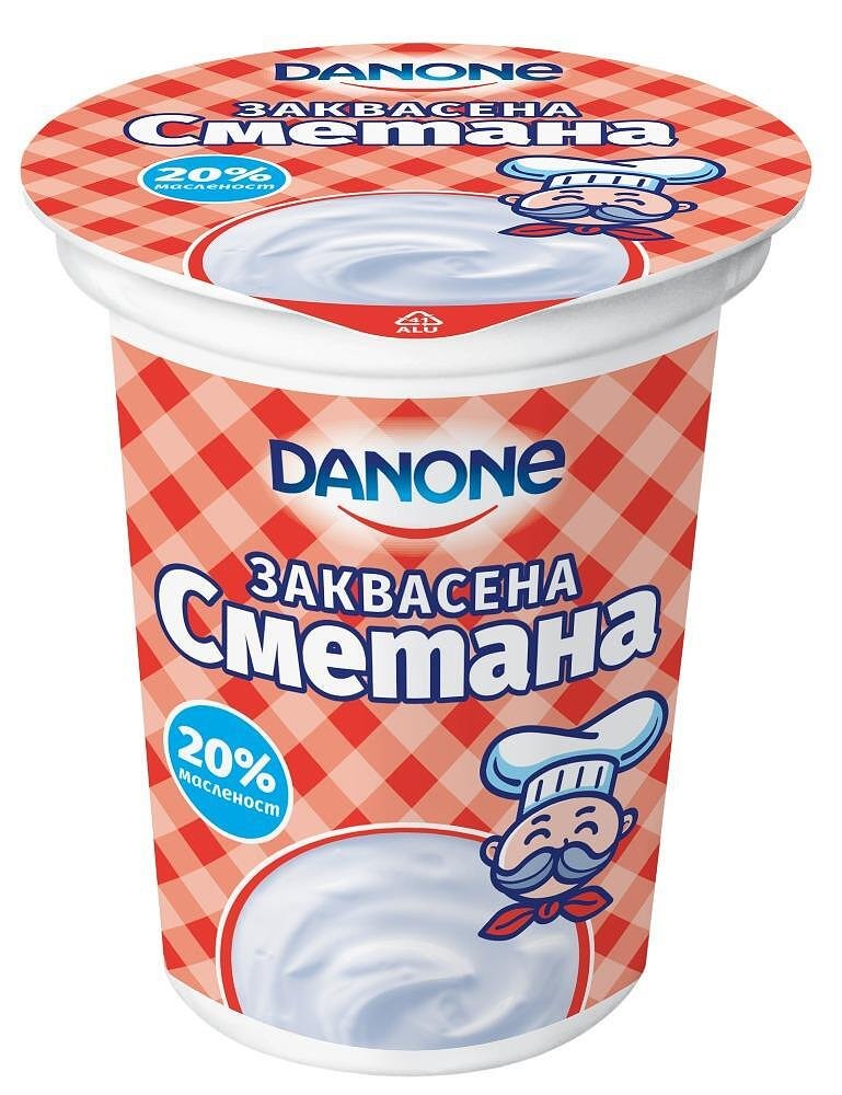 Заквасена сметана ДАНОН 380 г