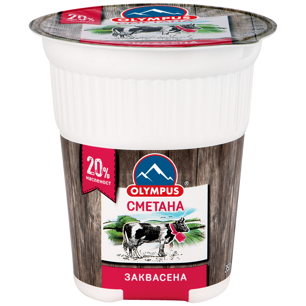 Заквасена сметана OLYMPUS 20% 350 г