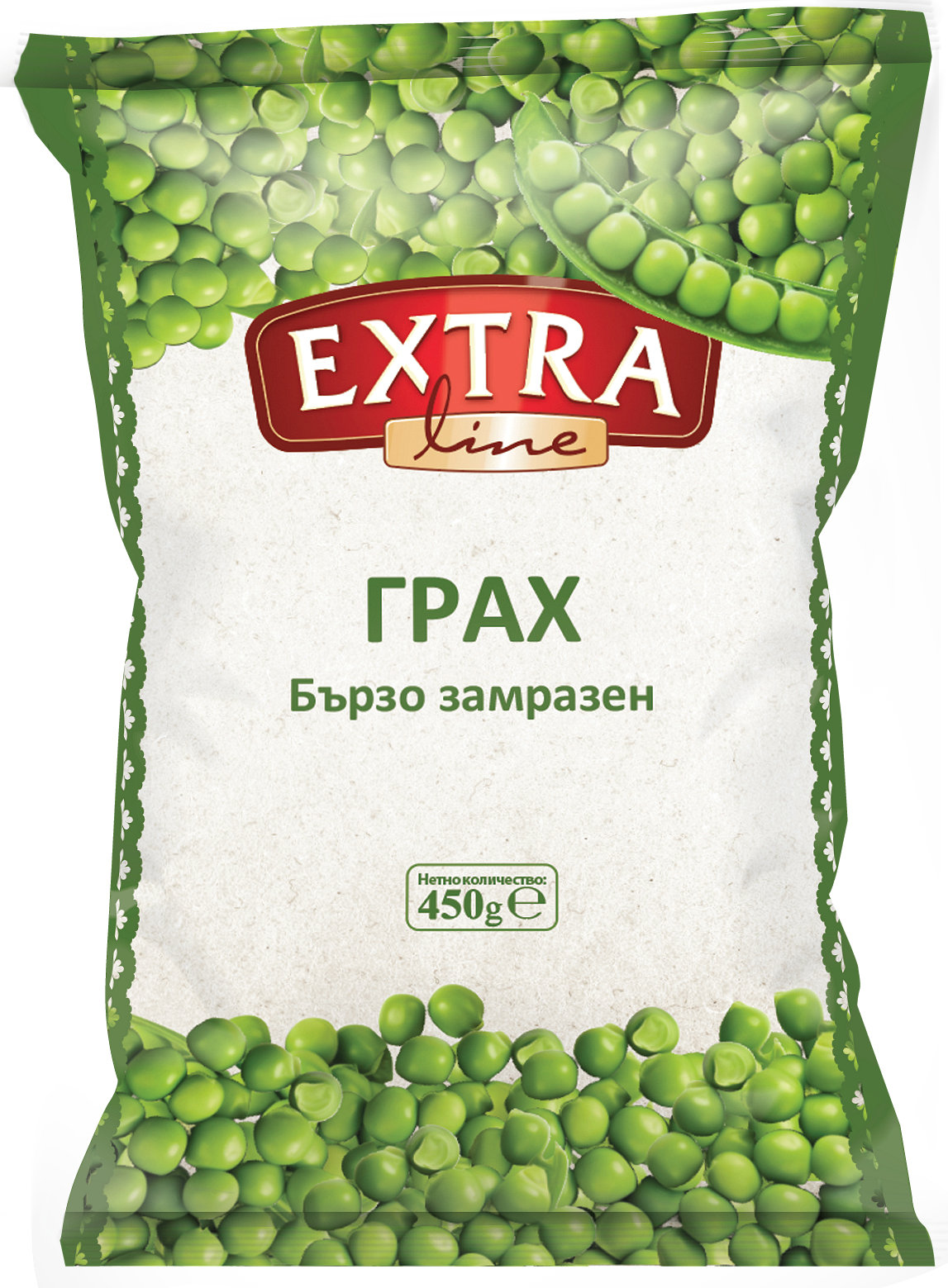 Замразен грах EXTRA LINE 450 г