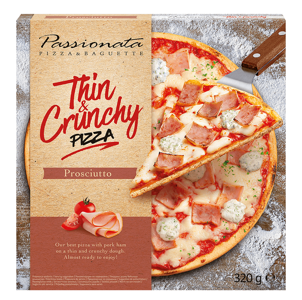 Замразена Пица Passionata Thin & Crunchy Prosciutto 320 г