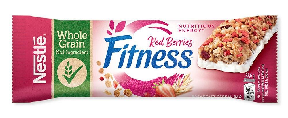 Зърнен десерт NESTLÉ® FITNESS® Червени Плодове 23,5г