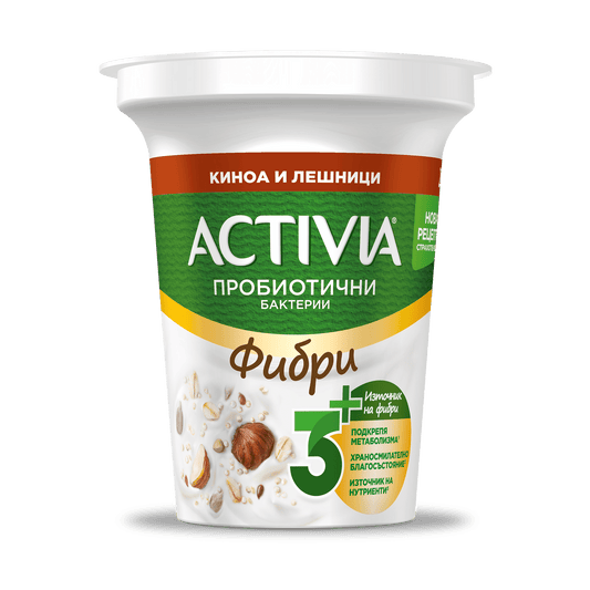 ACTIVIA фибри 3+ с киноа и лешници 280 г