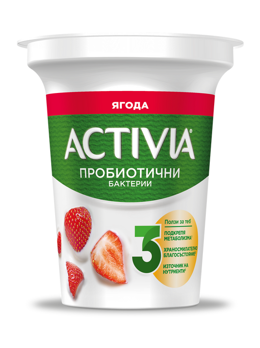 Activia пробиотични бактерии ягода 280 г