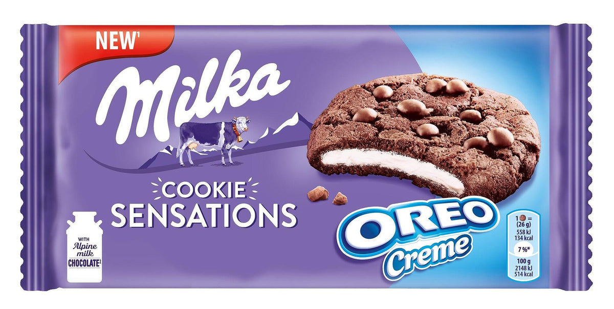 Бисквити MILKA Cookie Sensations Oreo Creme 156 гр.