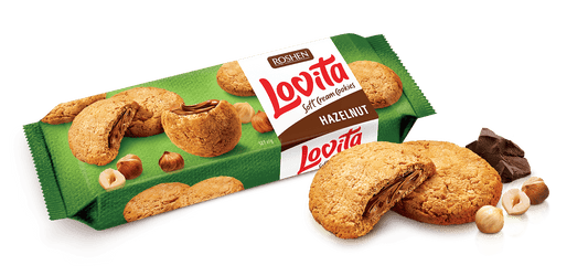 Бисквити ROSHEN Lovita Hazelnut 127 г