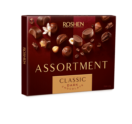 Бонбони ROSHEN Assortment Classic Dark Chocolate 154 г