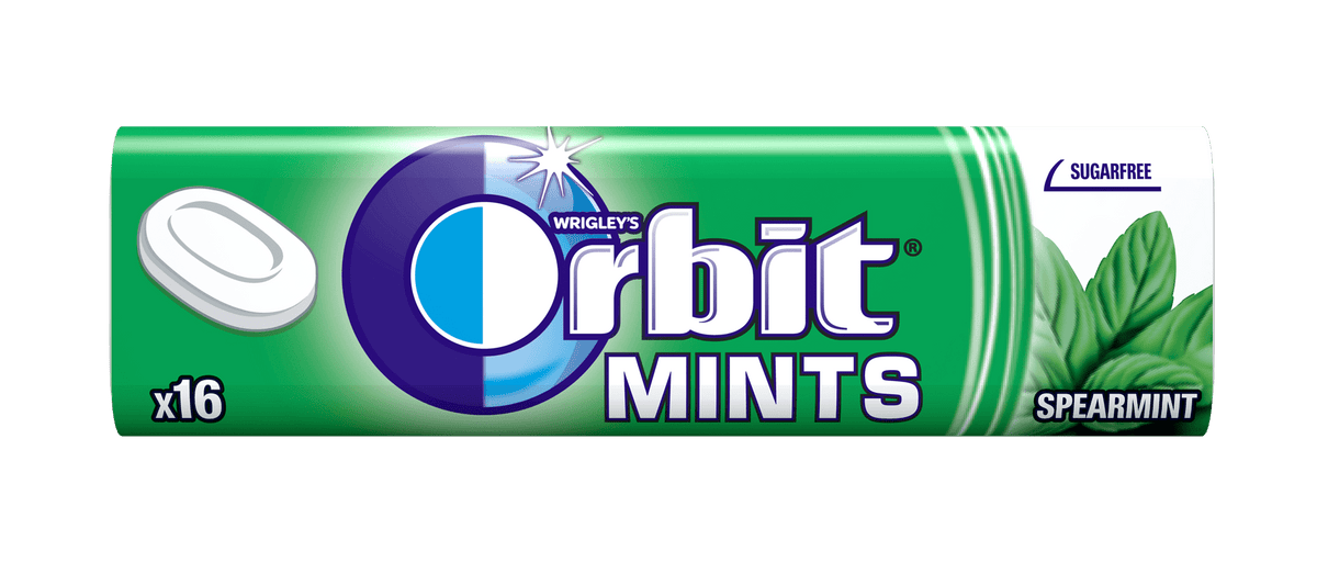 Бонбони ORBIT spearmint, 28гр