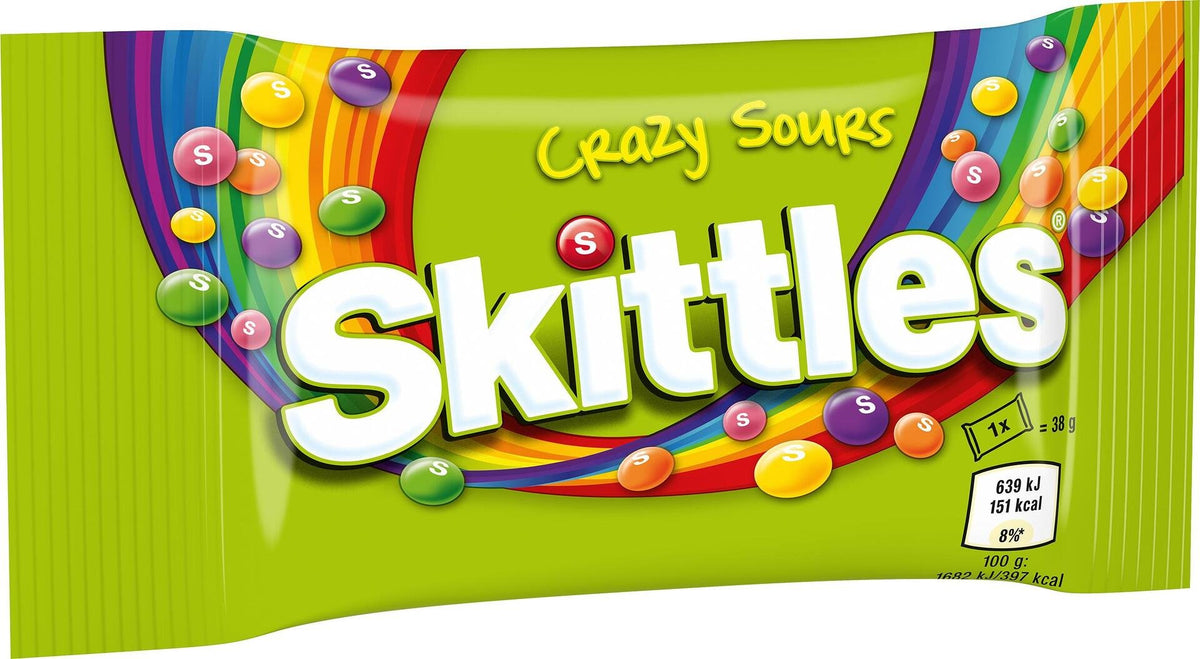 Бонбони SKITLLES Crazy sours 38гр