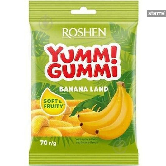 Бонбони YUMMI GUMM желирани Banana Land 70 гр