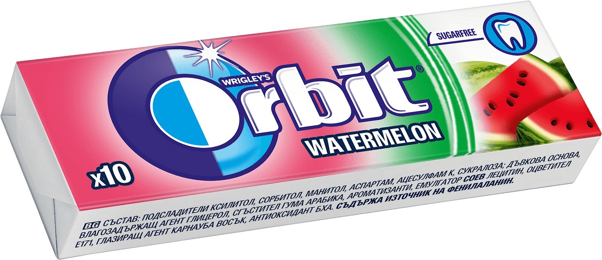 Дъвки ORBIT диня 10 бр.