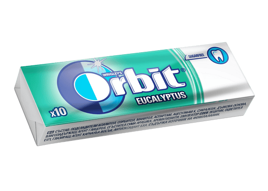 Дъвки ORBIT Евкалипт 10 бр.