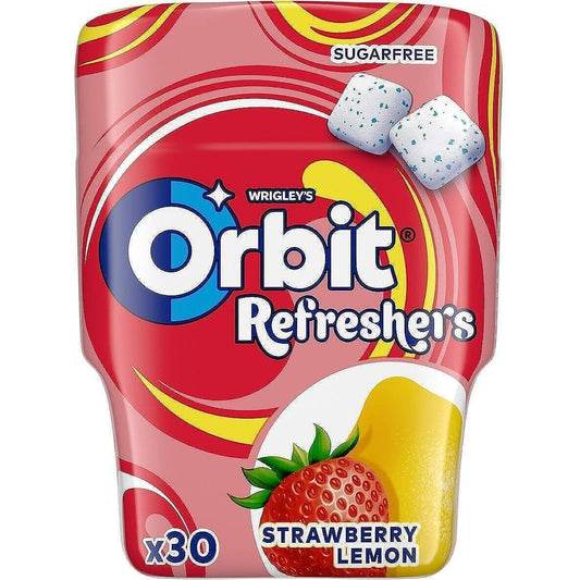 Дъвки ORBIT Refresher's ягода и лимон без захар 67 г 30 бр.