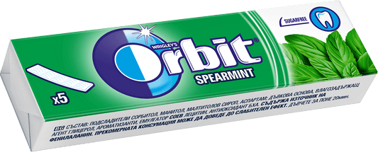 Дъвки ОRBIT spearmint 5 бр.