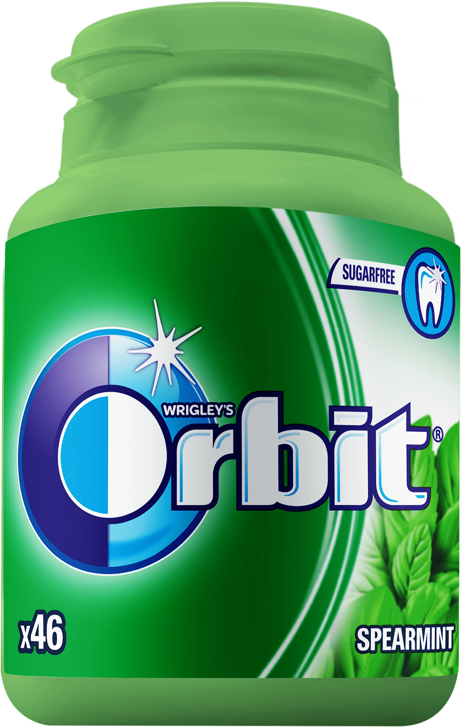 Дъвки ORBIT Spearmint bottle 46бр