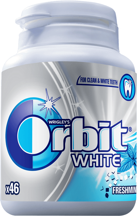 Дъвки ORBIT white freshmint bottle 46бр