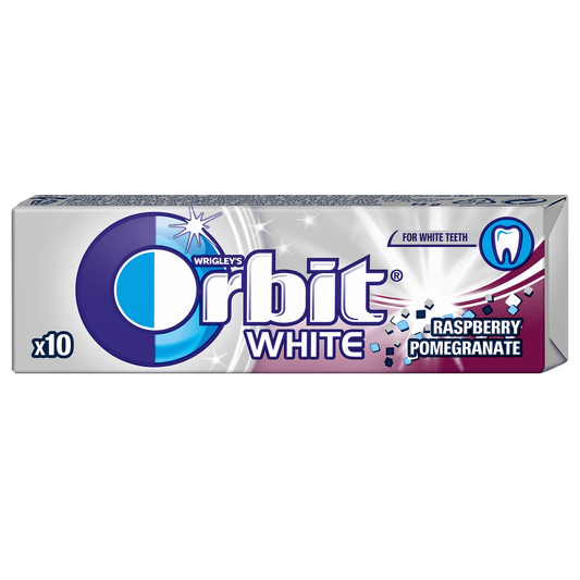 Дъвки ORBIT White малина и нар 10 бр.