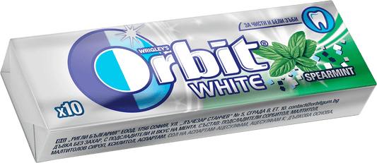 Дъвки ORBIT white spearmint 10 бр.