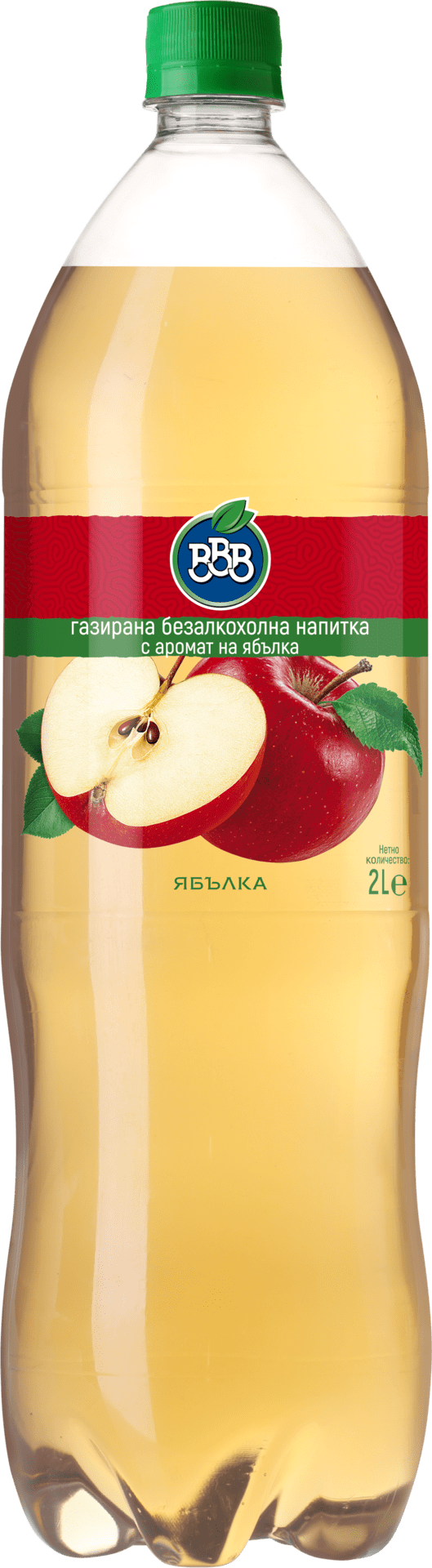 Газирана напитка BBB Ябълка 2л