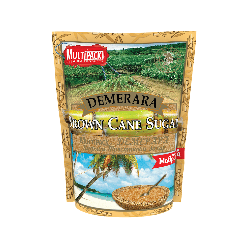 Кафява захар DEMERARA 500 гр.