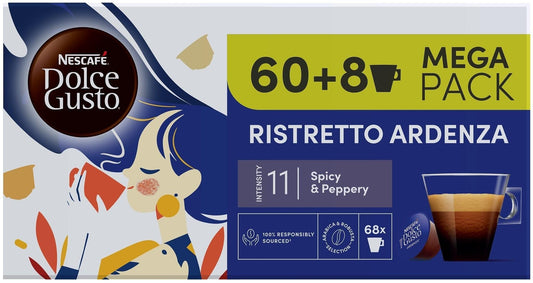 Кафе капсули NESCAFE Dolce Gusto Ristretto Ardenza 60+8 бр.