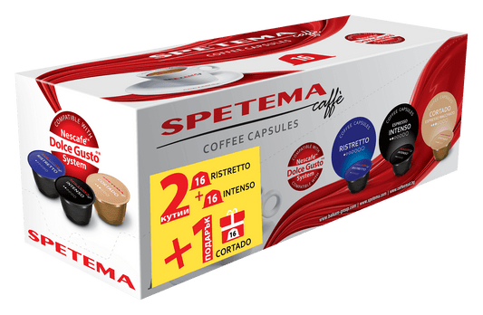 Кафе капсули SPETEMA Dolce Gusto 3*16 бр. микс