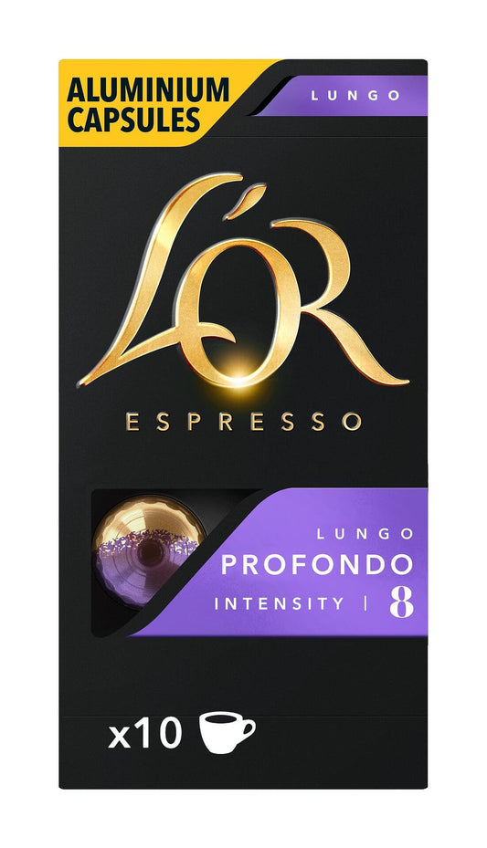 Кафе L'OR LUNGO PROFONDO капсули, 10x10 52гр