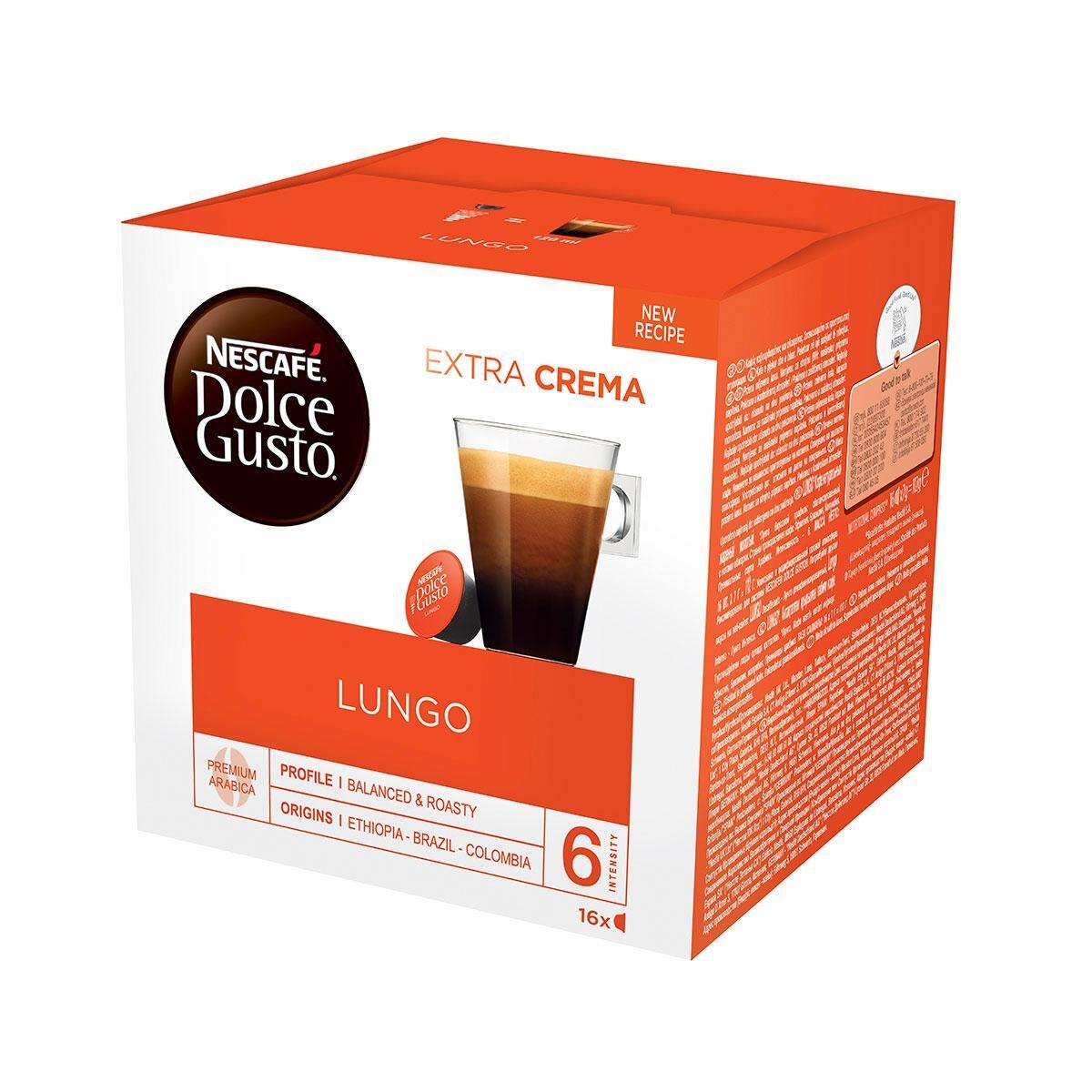 Кафе капсули NESCAFÉ Dolce Gusto Lungo Extra Crema 16 бр.