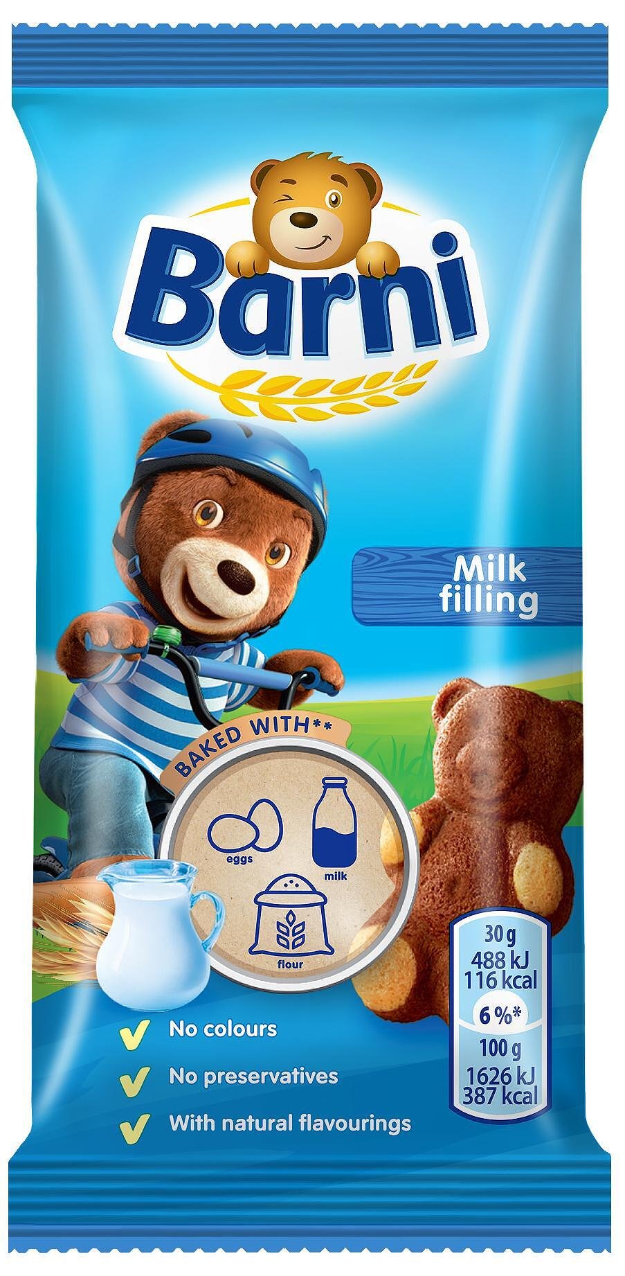 Кексче BARNI с млечен крем 30 гр.