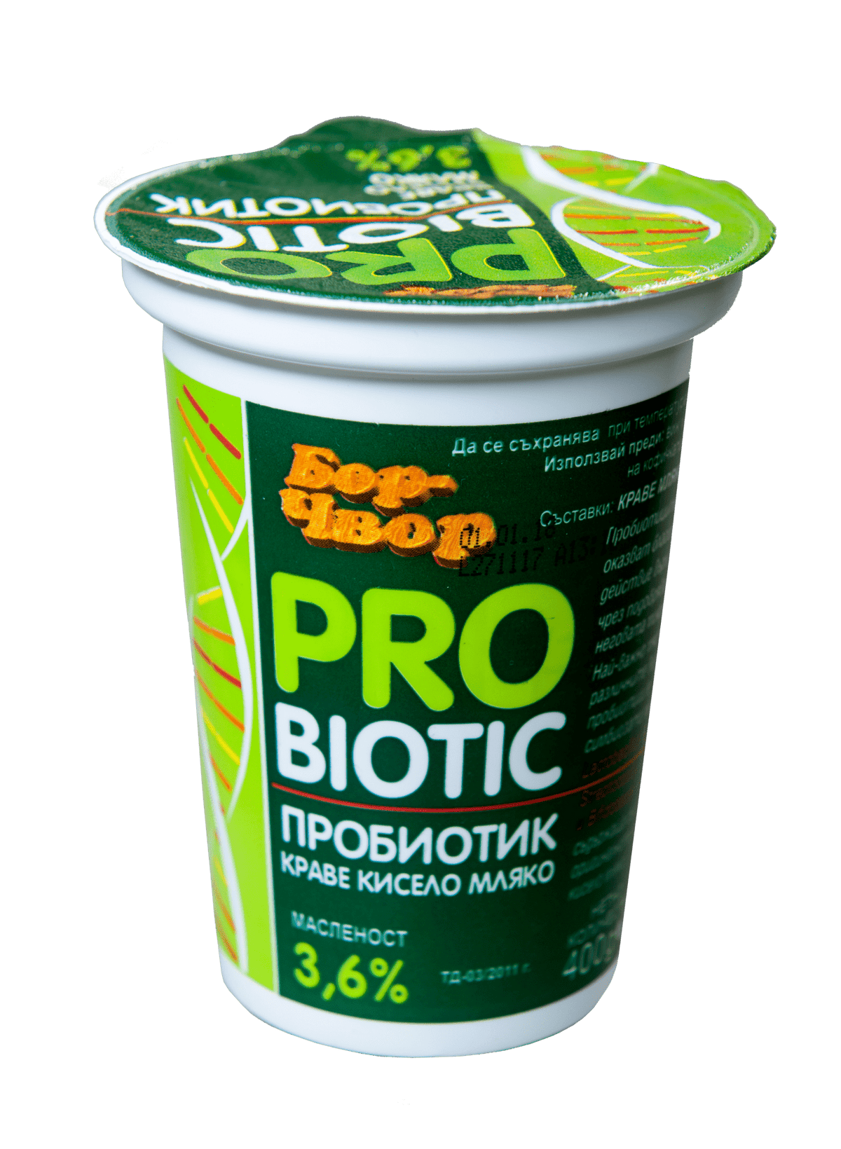 Кисело мляко Пробиотик 3,6% 400 г