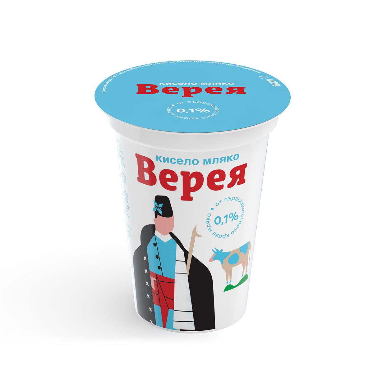 Кисело мляко ВЕРЕЯ 0,1% 400 г
