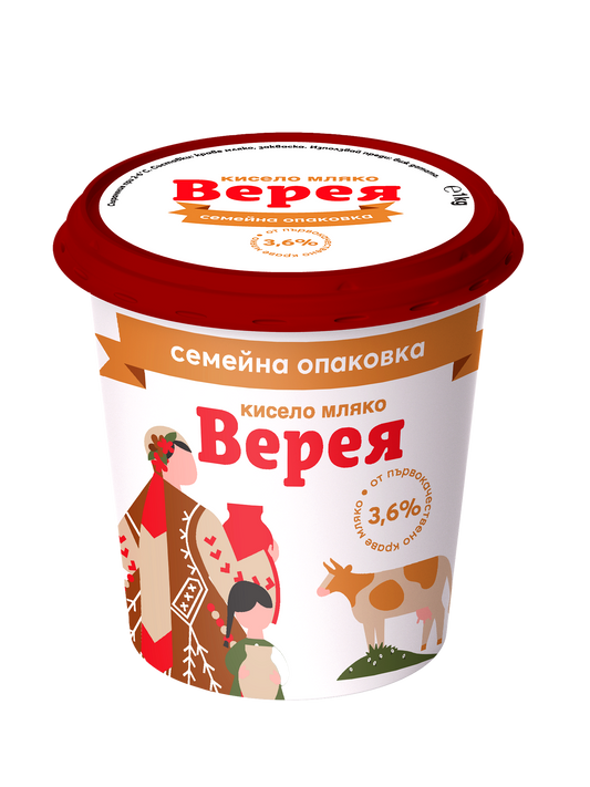 Кисело мляко ВЕРЕЯ 3.6% 1 кг