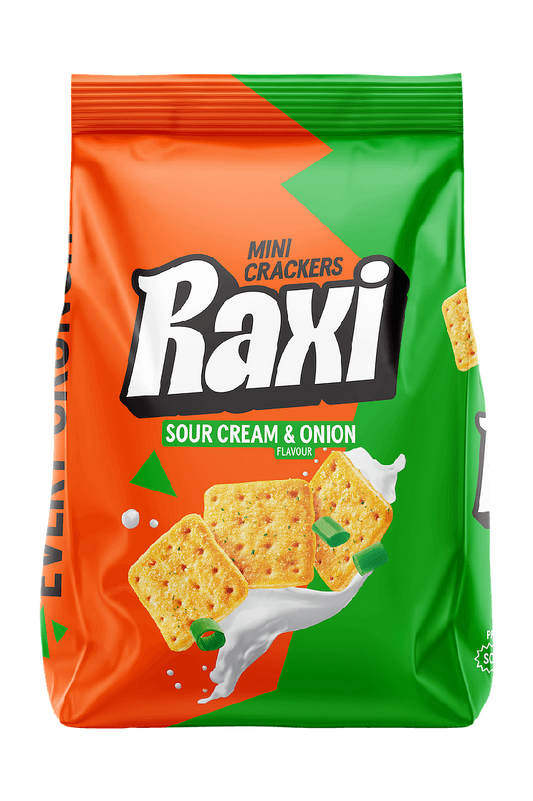 Мини крекери RAXI с лук и сметана 100 г