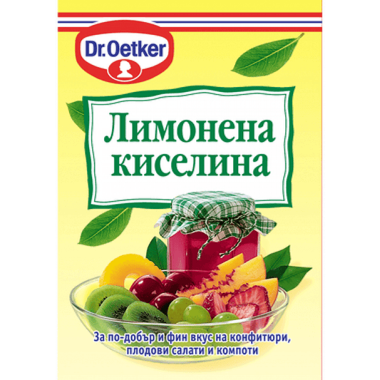 Лимонена киселина Dr OETKER 8 гр.