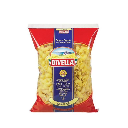 Макарони DIVELLA Gomiti 53 500 гр.